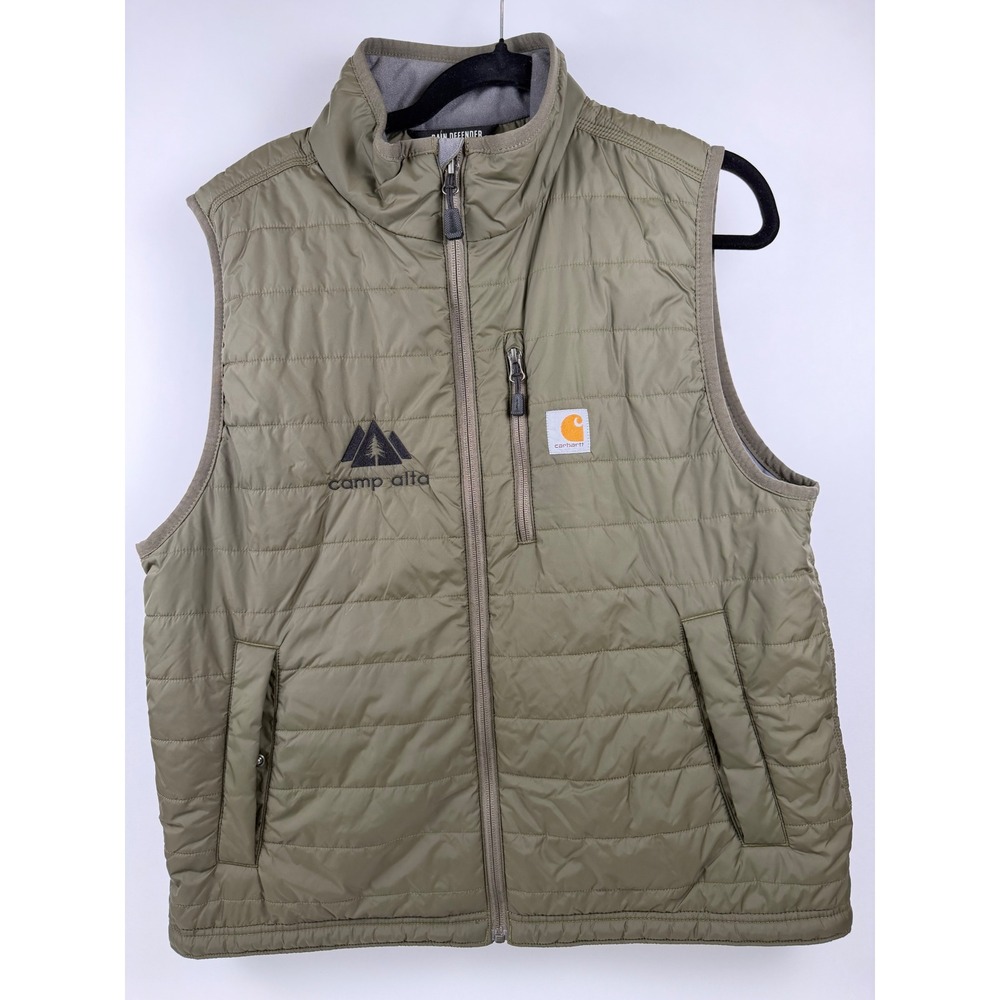 Carhartt Gilliam Puffer Vest Large Lightweight Workwear Layer for Fall & Winter